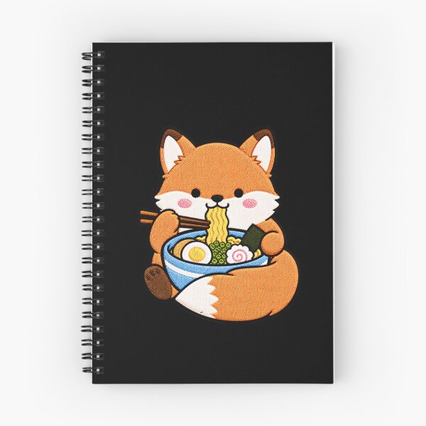 Item preview, Fox Ramen Embroidery Patch | Cute Kawaii Fox Noodle Lover designed and sold by ColorSplash123.