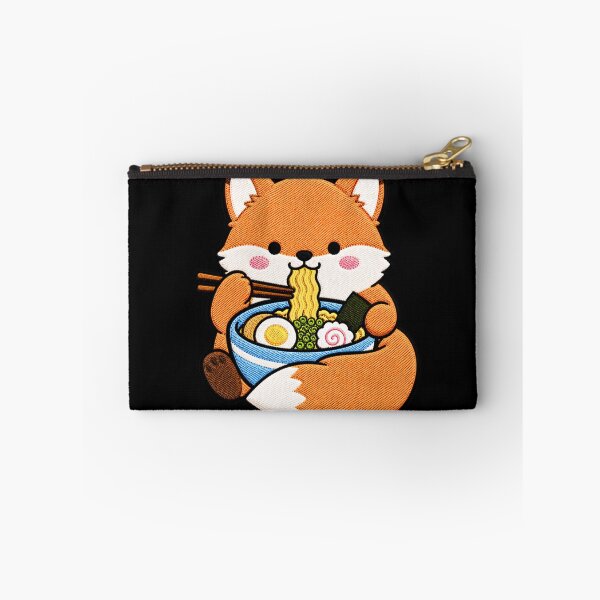 Item preview, Fox Ramen Embroidery Patch | Cute Kawaii Fox Noodle Lover designed and sold by ColorSplash123.