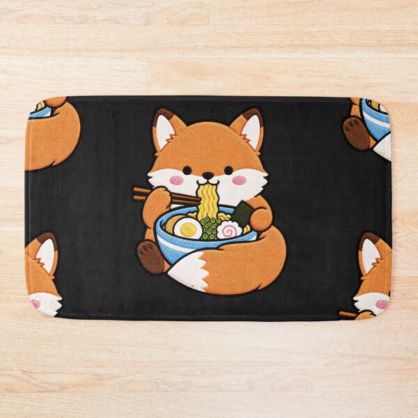 Item preview, Fox Ramen Embroidery Patch | Cute Kawaii Fox Noodle Lover designed and sold by ColorSplash123.