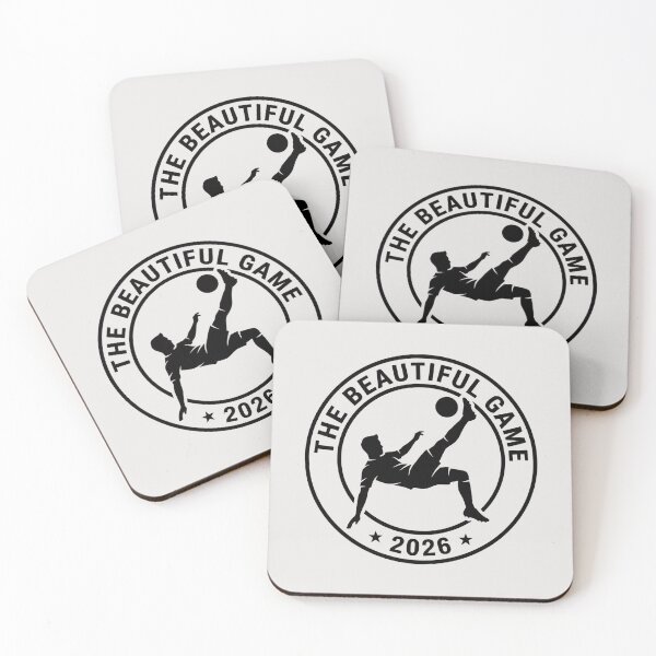 Item preview, The Beautiful Game 2026 Stamp Silhouette — Minimalist Soccer Logo designed and sold by David Mateo ArtWorks.