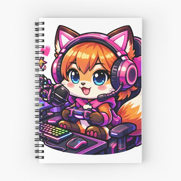 Item preview, Cute Chibi Fox Streamer designed and sold by PawsAndPixelsCo.