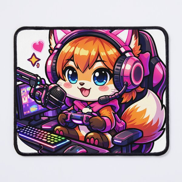 Item preview, Cute Chibi Fox Streamer designed and sold by PawsAndPixelsCo.