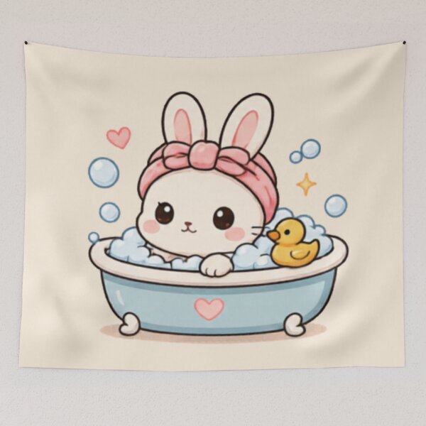 Item preview, Bubble Bath Bunny designed and sold by MellowMunchkins.