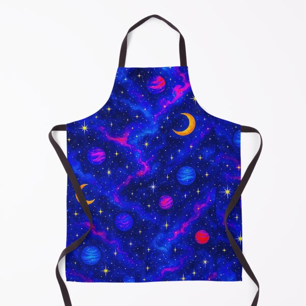 Item preview, ⭐ COSMIC DREAMSCAPES COLLECTION - Neon Galaxy Stars & Planets Pattern designed and sold by WheelieGdArt.