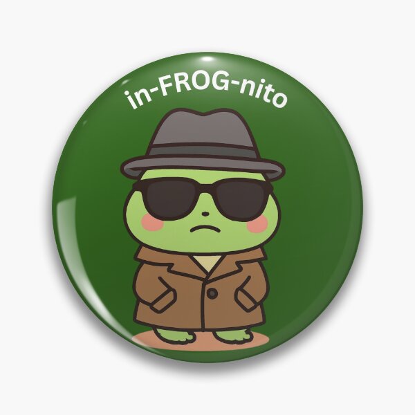 Item preview, Cute Incognito Frog [Square Edition] designed and sold by Social Signals.