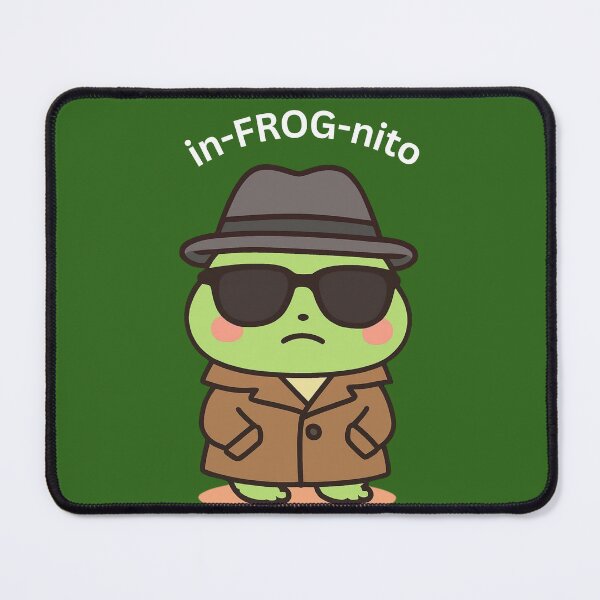 Item preview, Cute Incognito Frog [Square Edition] designed and sold by Social Signals.
