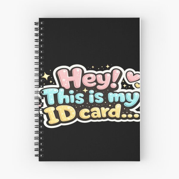 Item preview, ?✨ Hey! This Is My ID Card Sticker | Cute Funny Quote designed and sold by Genzfirevibes.