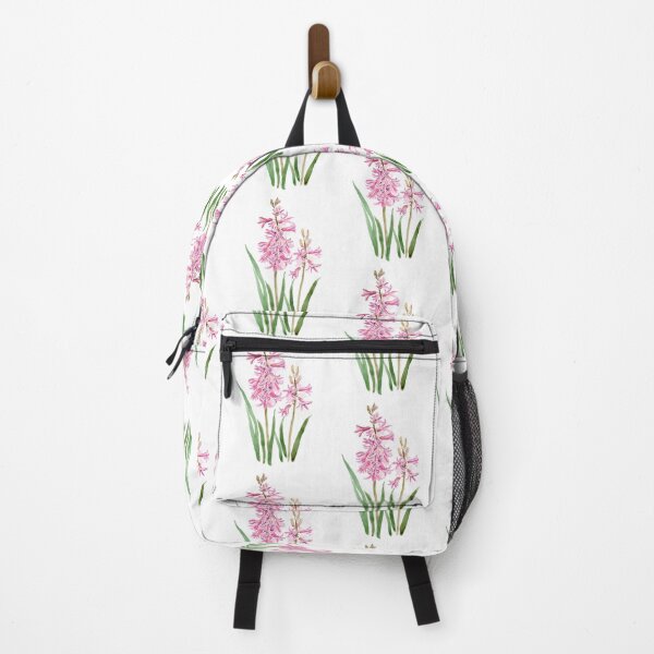 Item preview, pink hyacinth watercolour painting designed and sold by ColorandColor.