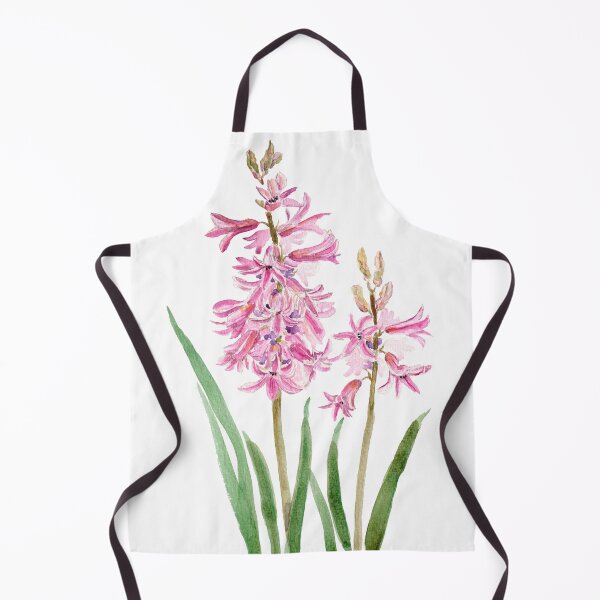 Item preview, pink hyacinth watercolour painting designed and sold by ColorandColor.
