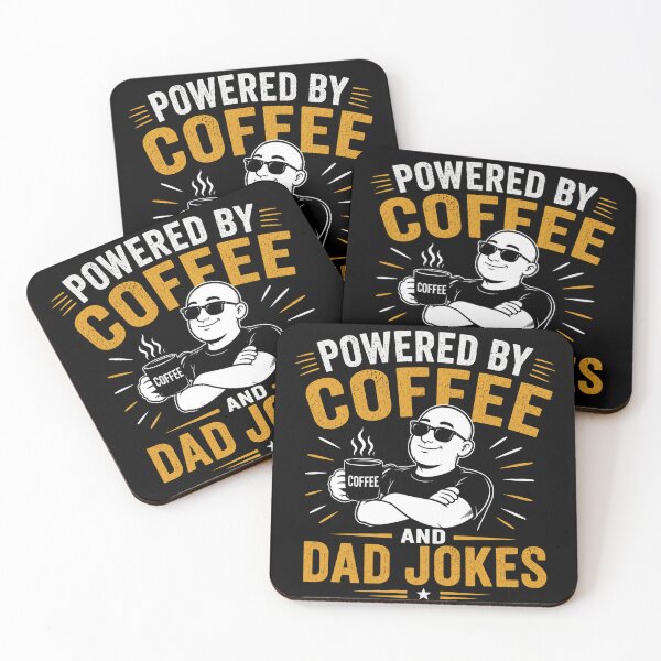 Item preview, Fueled by coffee and dad jokes. designed and sold by Giewont.