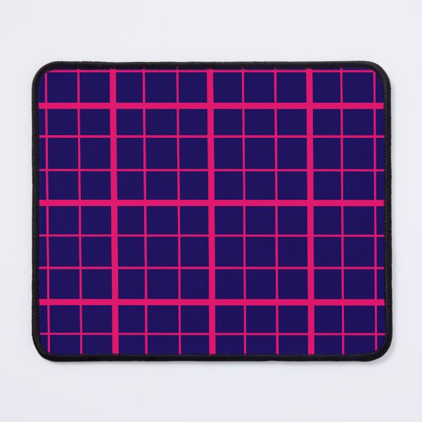 Item preview, Pink On Blue Grid Windowpane Plaid Design designed and sold by PatternTitan.