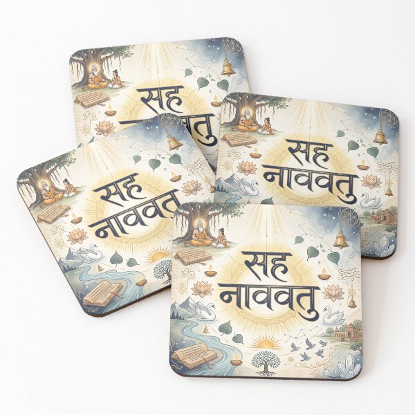 Item preview, Elegant Devanagari Calligraphy – Gurukul Shanti Prayer Print designed and sold by OpenDreamArts.
