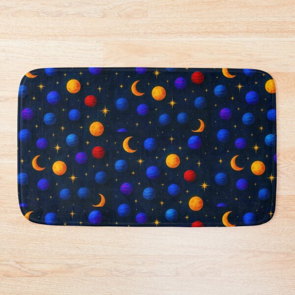 Item preview, ⭐ COSMIC DREAMSCAPES COLLECTION – Celestial Planets & Golden Moons Pattern designed and sold by WheelieGdArt.