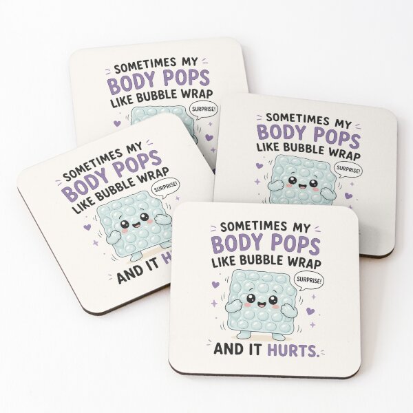 Item preview, Sometimes My Body Pops Like Bubble Wrap – Funny Hypermobile EDS Design designed and sold by BlackSector77.