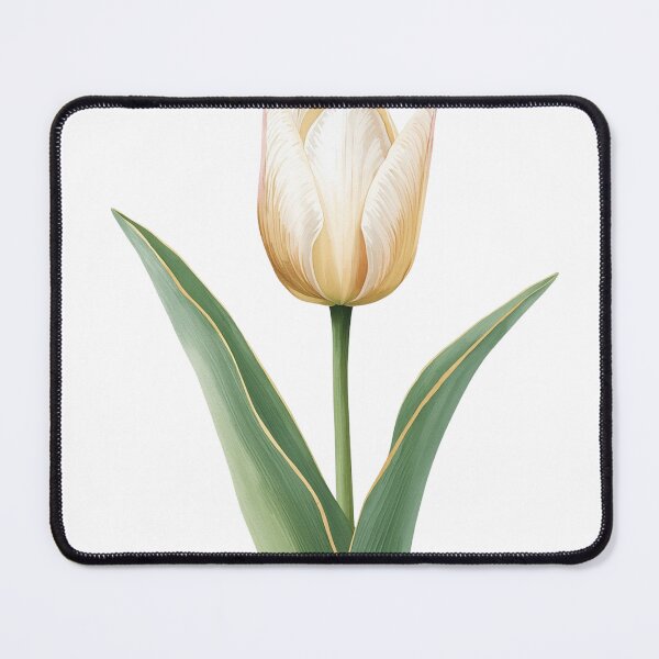Item preview, Golden Ivory Tulip | Minimalist Luxury Botanical Flower designed and sold by Shanker-studio.