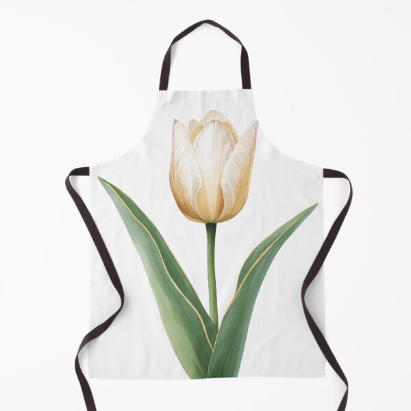 Item preview, Golden Ivory Tulip | Minimalist Luxury Botanical Flower designed and sold by Shanker-studio.