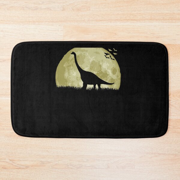 Item preview, Dinosaur Silhouette Full Moon Bats Night Scene designed and sold by marke770.