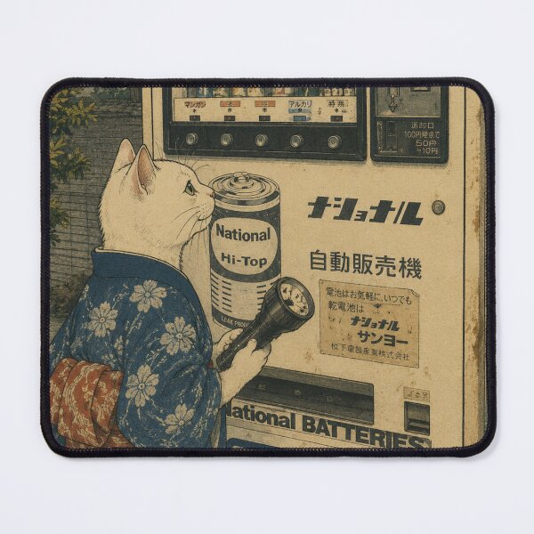 Item preview, The Battery Merchant: Retro Cat Vending Machine designed and sold by Komatoya.
