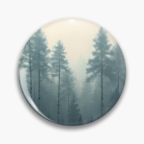 Item preview, Misty Pine Forest in Morning Fog designed and sold by Luna-Flow.