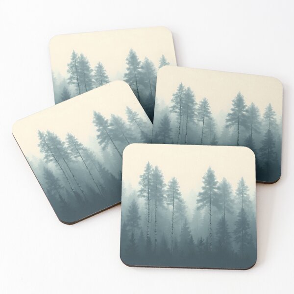 Item preview, Misty Pine Forest in Morning Fog designed and sold by Luna-Flow.