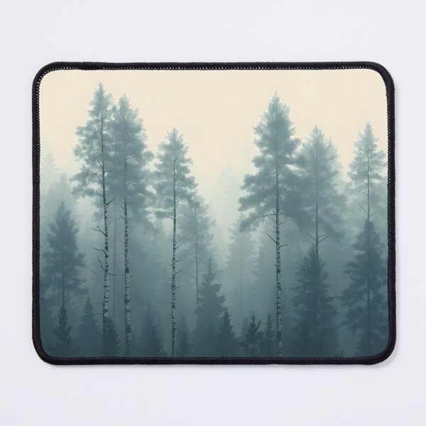 Item preview, Misty Pine Forest in Morning Fog designed and sold by Luna-Flow.