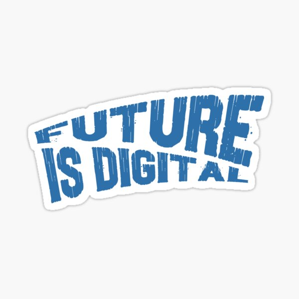 Item preview, Future Is Digital – Futuristic Technology Typography Design designed and sold by StudioAyinla.