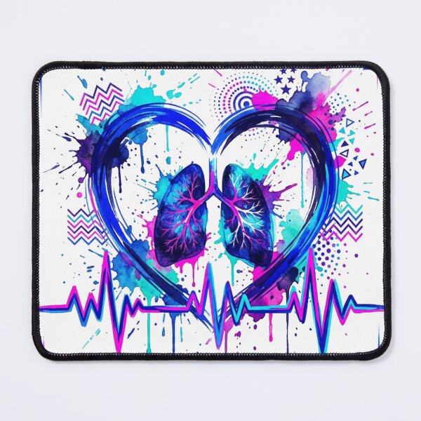 Item preview, nh. Love | Respiratory Therapist Heart & Lungs Art designed and sold by CollectionsJEm.