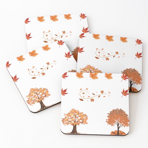 Item preview, Autumn Leaves Pattern Cute Cozy Fall Trees Aesthetic Motif Sticker Pack designed and sold by Art IN Pack.
