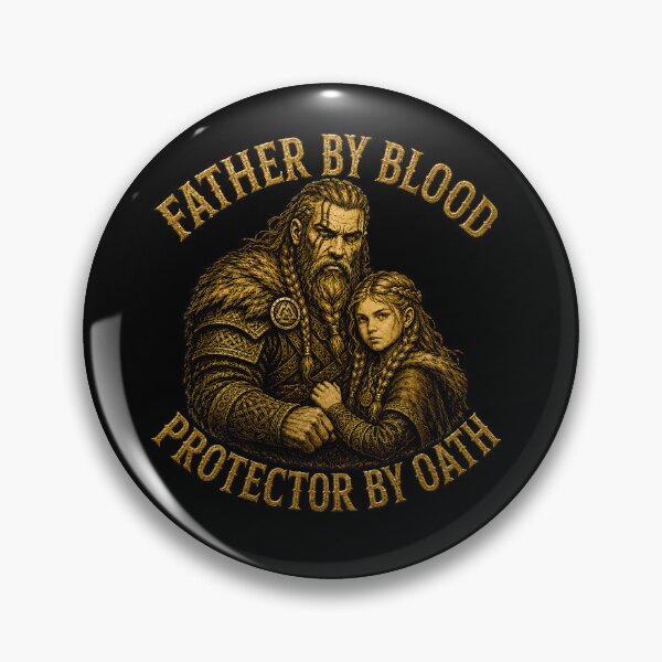 Item preview, Father By Blood Protector By Oath Viking Dad Norse Warrior Design designed and sold by R3X .