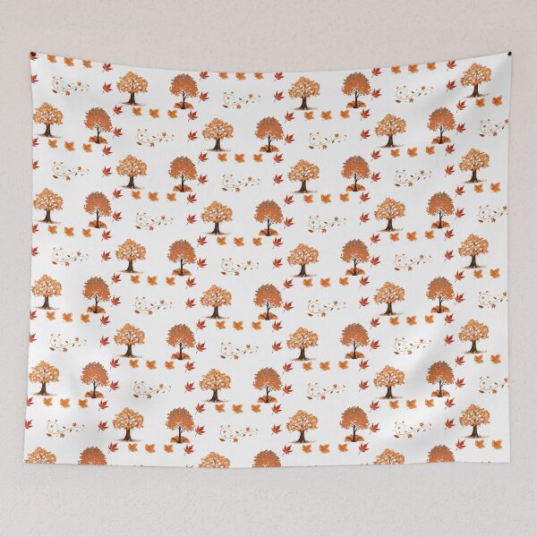 Item preview, Autumn Leaves Pattern Cute Cozy Fall Trees Aesthetic Motif Sticker Pack designed and sold by Art IN Pack.