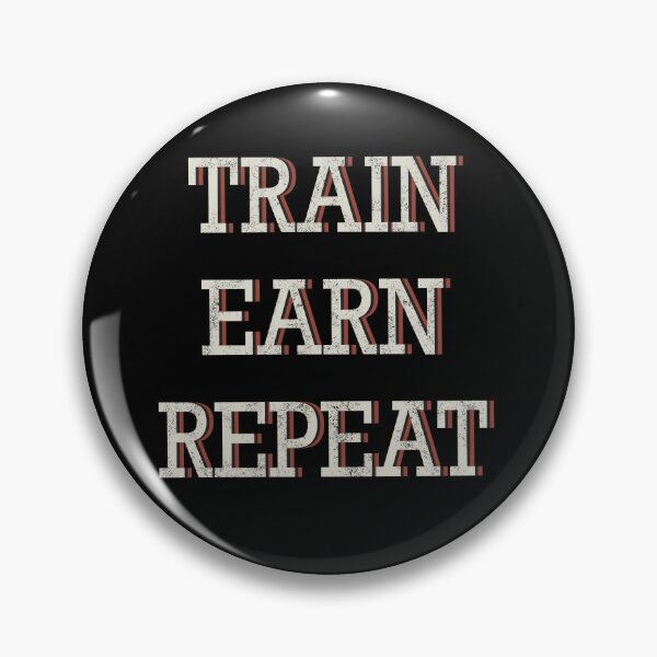 Item preview, Train Earn Repeat | Gym Motivation Design designed and sold by Xatutik.art.