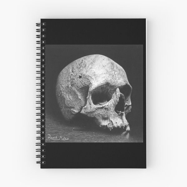 Item preview, Human Skull Charcoal Drawing — Gothic Hyperrealistic Analog Art designed and sold by David Mateo ArtWorks.