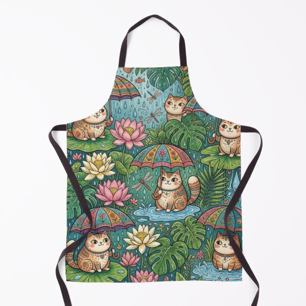 Item preview, Tropical Lotus Garden Cats designed and sold by Iampoji.