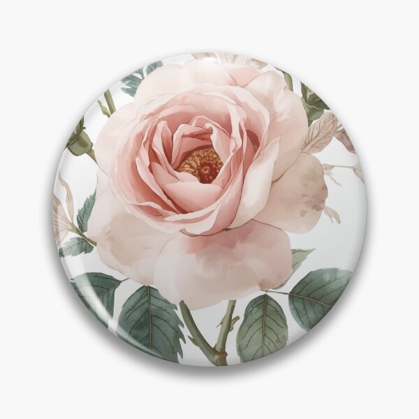 Item preview, Blush Garden Rose | Vintage Botanical Watercolor Flower designed and sold by Shanker-studio.