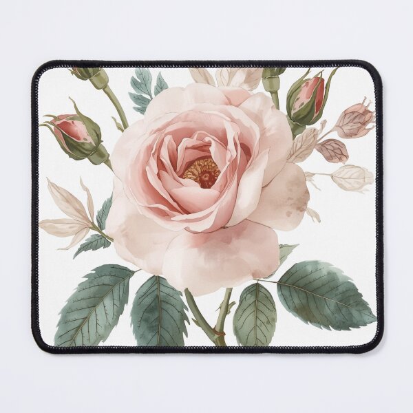 Item preview, Blush Garden Rose | Vintage Botanical Watercolor Flower designed and sold by Shanker-studio.
