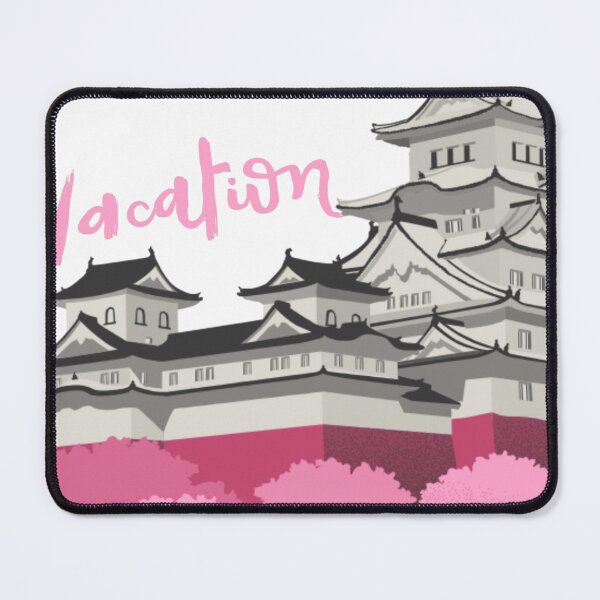 Item preview, Japan Vacation Cherry Blossom Castle Design | Sakura Travel Aesthetic Illustration designed and sold by LunaVales.