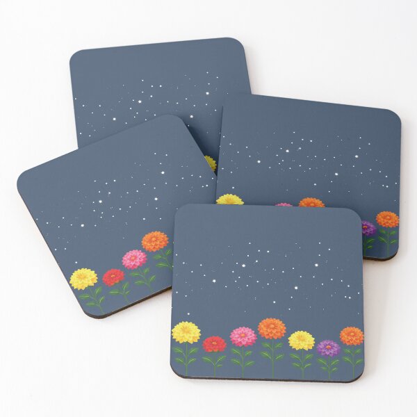 Item preview, Midnight Garden Starry Dahlia Border Aesthetic designed and sold by MOONLIT MIRAGE.