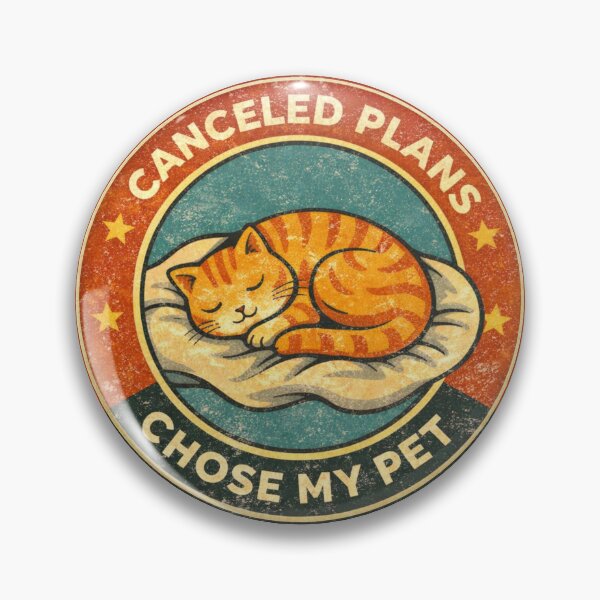 Item preview, Canceled Plans Chose My Pet – Funny Introvert Cat Lover Design designed and sold by Safe Haven Pets.