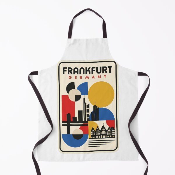 Item preview, Frankfurt Germany Retro Geometric City Skyline designed and sold by k3rstman1.