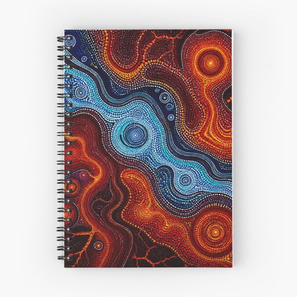 Item preview, Aboriginal Inspired Dot Art - From Lava and River Stream with Love designed and sold by GrinGalore.