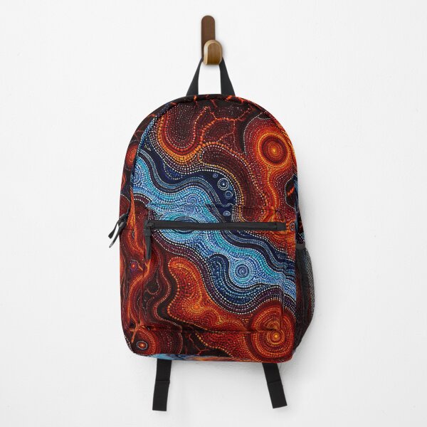 Item preview, Aboriginal Inspired Dot Art - From Lava and River Stream with Love designed and sold by GrinGalore.