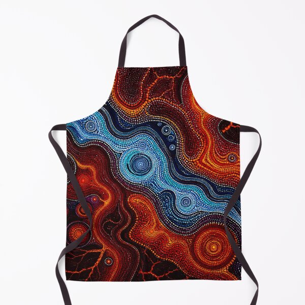 Item preview, Aboriginal Inspired Dot Art - From Lava and River Stream with Love designed and sold by GrinGalore.
