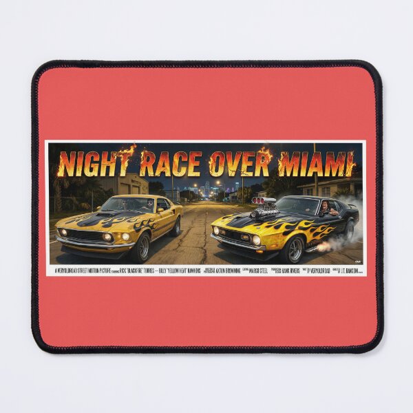 Item preview, ROAD MOVIE POSTER NIGHT RACE OVER MIAMI 1971 designed and sold by VERYOLDROAD BY AXTON BROWNING .
