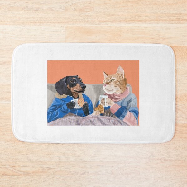 Item preview, A Cuppa? (Cat and Dog Tea Time) designed and sold by Catty Image.