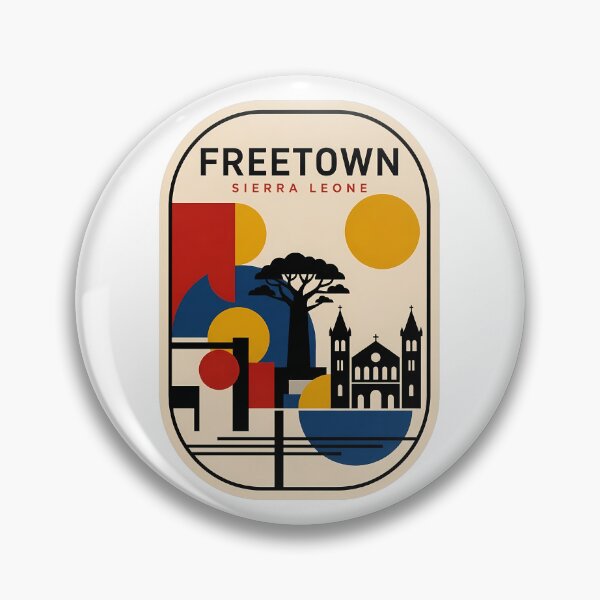 Item preview, Freetown Sierra Leone Retro Geometric Travel Souvenir designed and sold by k3rstman1.