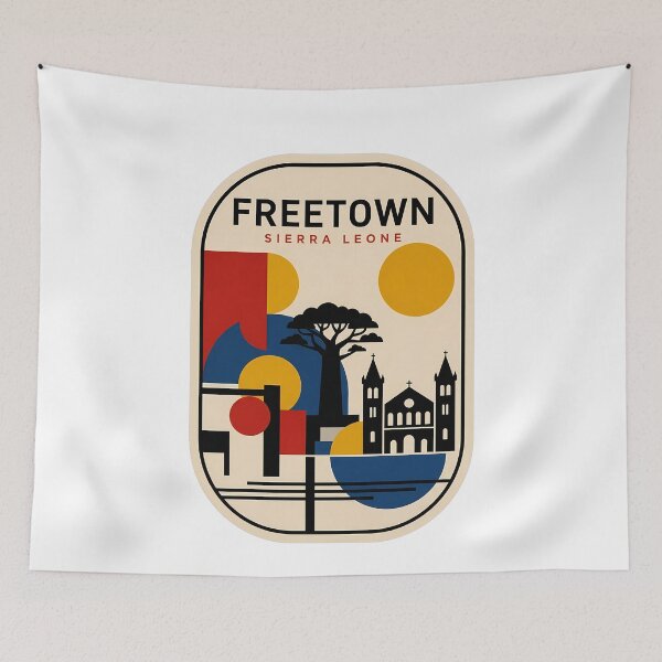 Item preview, Freetown Sierra Leone Retro Geometric Travel Souvenir designed and sold by k3rstman1.