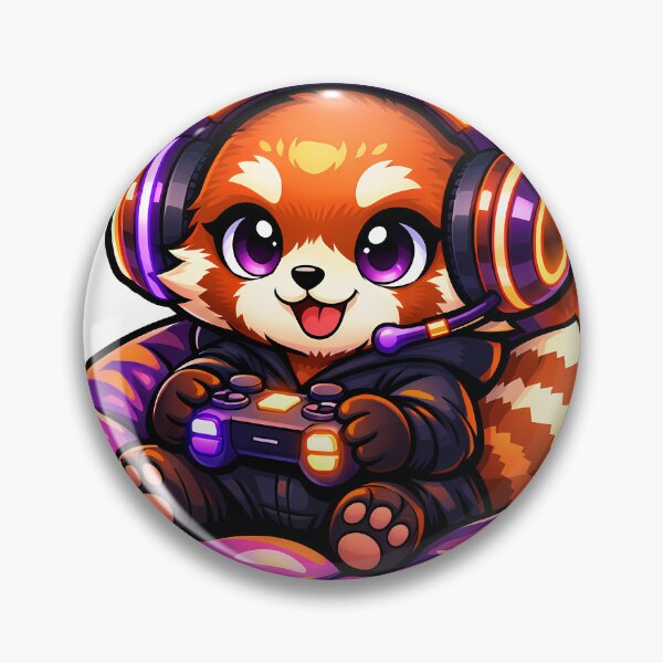 Item preview, Cute Chibi Red Panda Gamer designed and sold by PawsAndPixelsCo.