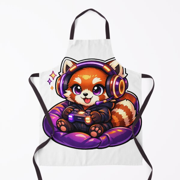 Item preview, Cute Chibi Red Panda Gamer designed and sold by PawsAndPixelsCo.
