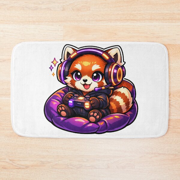 Item preview, Cute Chibi Red Panda Gamer designed and sold by PawsAndPixelsCo.