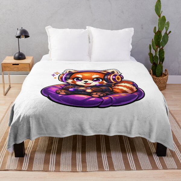 Item preview, Cute Chibi Red Panda Gamer designed and sold by PawsAndPixelsCo.